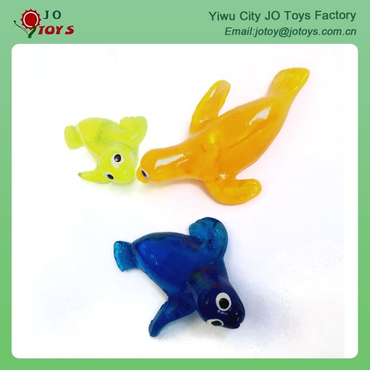 Promotional Gifts TPR Soft Rubber Sticky Seals Toy Animals 4