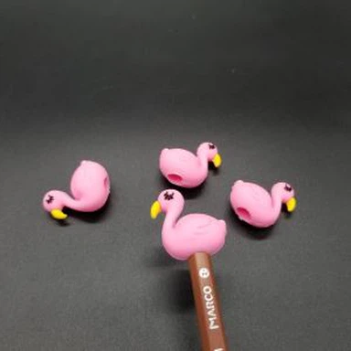 PVC Animal Flamingo Pencil Topper Zabawka